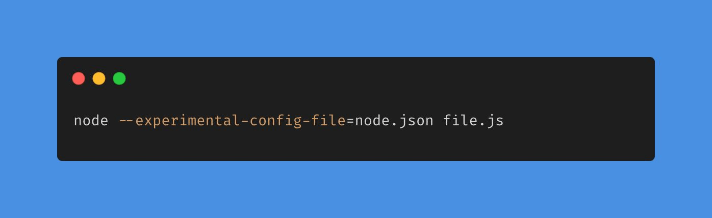 support for Node.js config file